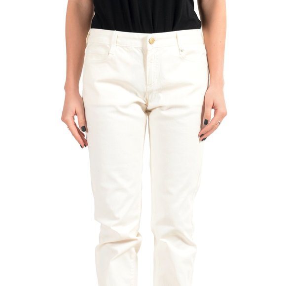 Gianfranco Ferre GF Women's White Straight  Jeans - Picture 1 of 4